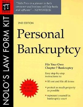 Paperback Nolos Law Form Kit-Personal Bankruptcy Book