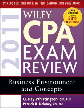 Paperback Wiley CPA Exam Review 2011, Business Environment and Concepts Book