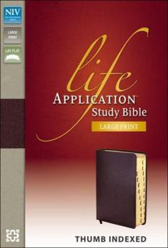 Bonded Leather Life Application Study Bible-NIV-Large Print [Large Print] Book