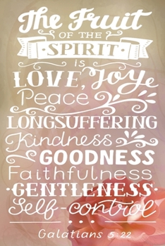 The fruit of the spirit is love joy peace patience kindness goodness faithfulness gentleness  Self-control Galatians 5:22: A Guide for Scripture, ... Thoughts, Guide To Prayer, Praise and Thank