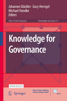 Hardcover Knowledge for Governance Book