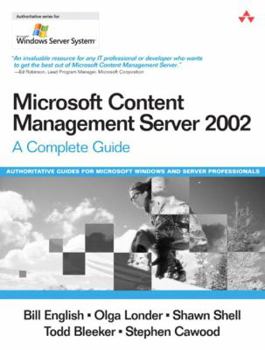 Paperback Microsoft Content Management Server 2002: A Complete Guide Book