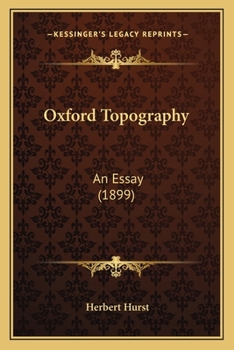 Paperback Oxford Topography: An Essay (1899) Book