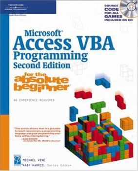 Paperback Microsoft Access VBA Programming for the Absolute Beginner [With CD-ROM] Book
