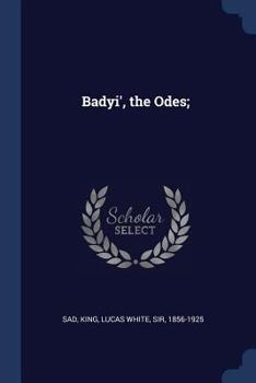 Paperback Badyi', the Odes; Book