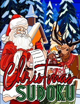 Paperback Christmas Sudoku: Sudoku Puzzles Game Book with Solutions for Teens, Adults, Senior - One Puzzle Per Page - Christmas Sudoku Puzzle Game Book