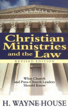 Paperback Christian Ministries and the Law Book