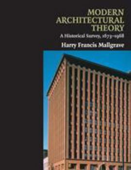 Paperback Modern Architectural Theory: A Historical Survey, 1673-1968 Book