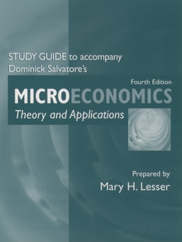 Paperback Study Guide to Accompany Microeconomics: Theory and Applications Book