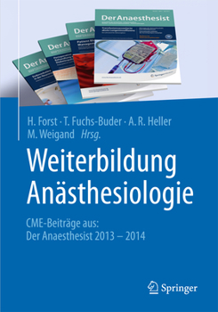 Paperback Weiterbildung Anästhesiologie: Cme-Beiträge Aus: Der Anaesthesist 2013 - 2014 [German] Book