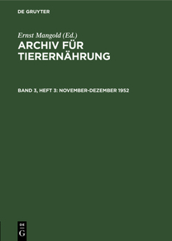 Hardcover November-Dezember 1952 [German] Book