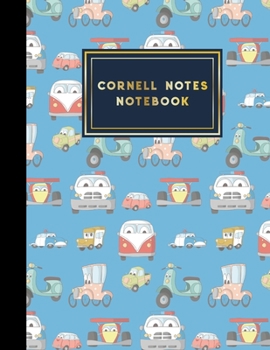 Paperback Cornell Notes Notebook: Cornell Note Taking Notebook, Cornell Notes Pages, Note Taking Techniques, Cute Cars & Trucks Cover, 8.5" x 11", 200 p Book