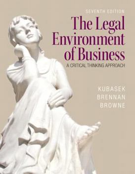 Hardcover The Legal Environment of Business: A Critical Thinking Approach Book