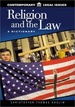 Hardcover Religion and the Law: A Dictionary Book