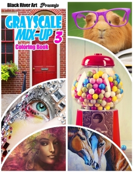 Grayscale Mix-up 3 Coloring Book: Huge 50 Page Adult Coloring Book with a Large Variety of Themes