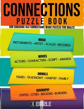 Paperback Connections Puzzle Book: 200 Engaging 4x4 Connections Word Puzzles For Adults Book