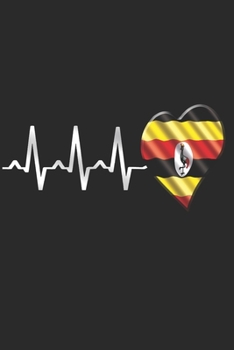 Paperback Uganda Notebook: Uganda Notebook college book diary journal booklet memo composition book 120 sheets - Dot Grid paper 6x9 inch Book