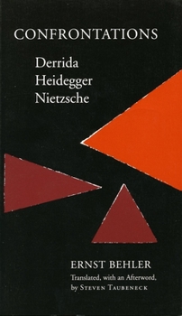 Paperback Confrontations: Derrida/Heidegger/Nietzsche Book