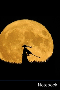 Paperback Notebook: 侍、シルエットアート、ローンӗ Book