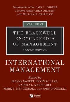 Hardcover The Blackwell Encyclopedia of Management, International Management Book