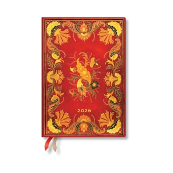 Paperblanks 2026 Fiammetta Fiammetta 12-Month Planner MIDI Horizontal Elastic Band 160 Pg 100 GSM