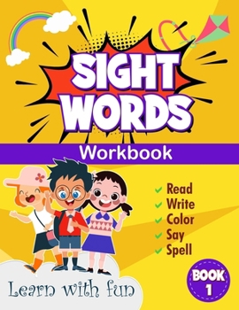 Paperback Children Activity Book - Sight words 1 Book