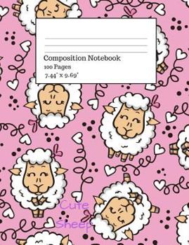 Paperback Cute Sheep Composition Notebook Book