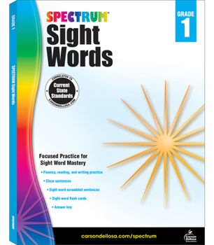 Paperback Spectrum Sight Words, Grade 1: Volume 103 Book