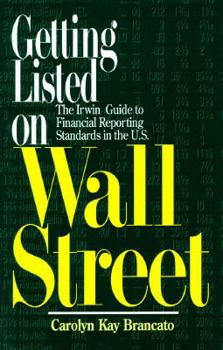 Hardcover Getting Listed on Wall Street Book