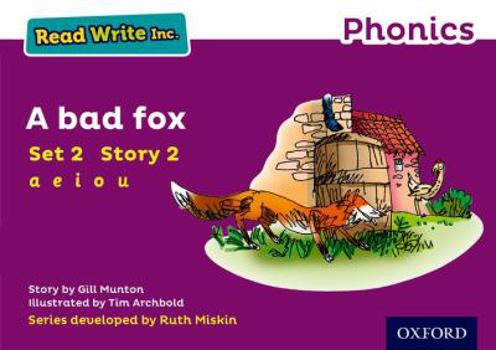 Paperback Read Write Inc. Phonics: Purple Set 2 Storybook 2 a Bad Fox Book