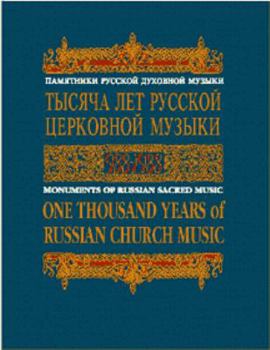 Library Binding One Thousand Years of Russian Church Music, 988-1988 Book