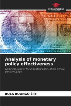 Paperback Analysis of monetary policy effectiveness Book