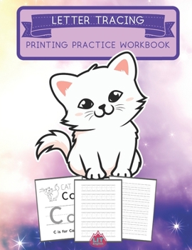 Paperback Letter Tracing Printing Practice Workbook: Letter Learning and Printing Practice for 3-5 Year Olds and ESL Practice Book