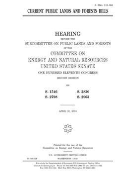 Current public lands and forests bills