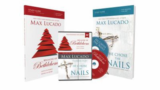 Paperback Because of Bethlehem/He Chose the Nails Study Guides with DVD: Love Is Born, Hope Is Here Book