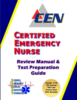 Paperback Certified Emergency Nurse Review Manual & Test Preparation Guide Book