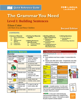 Paperback Building Sentences: The Grammar You Need, Level 1 Book