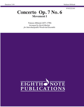 Paperback Concerto Op. 7 No. 6: Movement I, Score & Parts Book