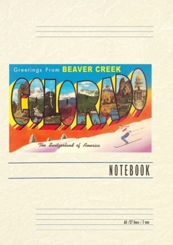 Paperback Vintage Lined Notebook Greetings from Beaver Creek Book