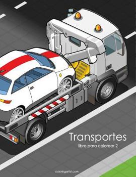 Paperback Transportes libro para colorear 2 [Spanish] Book