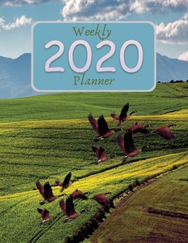 Paperback Weekly 2020 Planner: Professional Simple Planners 52 Weekly and Monthly: Life Organizer - 2020 Calendar Year Day Planner (January 2020 - De Book