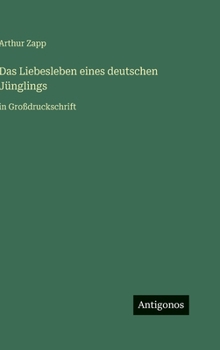Das Liebesleben eines deutschen Jünglings: in Großdruckschrift (German Edition)