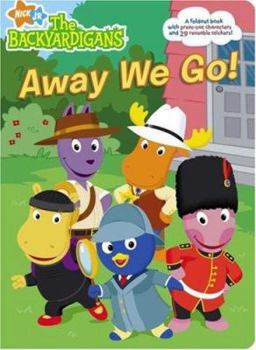 Board book Away We Go! [With 29 Re-Usable StickersWith Press-Out Characters] Book