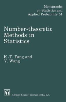 Hardcover Number-Theoretic Methods in Statistics Book