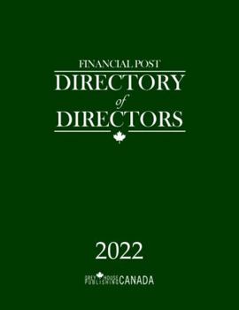 Hardcover Financial Post Directory of Directors 2022: Includes Free Online Access Book