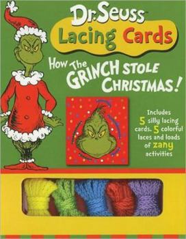 Hardcover Dr. Seuss Lacing Cards: How the Grinch Stole Christmas Book