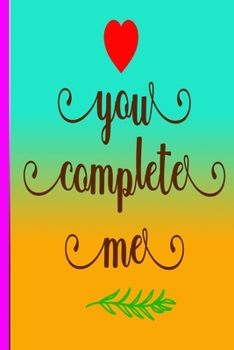 Paperback You Complete Me: 120 Pagine Di Quaderno O Quaderno A Scacchi. [Italian] Book