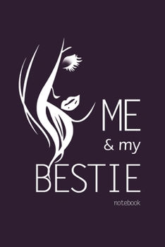 Paperback Me and My Bestie Notebook, Blank Write-in Journal, Dotted Lines, Wide Ruled, Medium (A5) 6 x 9 In (Purple) Book