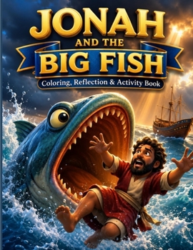 Paperback Jonah and the Big Fish Coloring and Activity Book