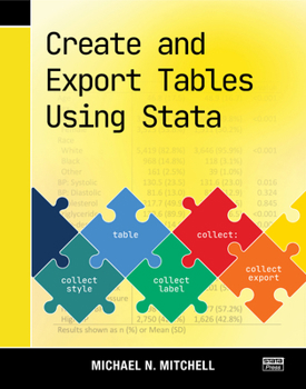 Paperback Create and Export Tables Using Stata Book